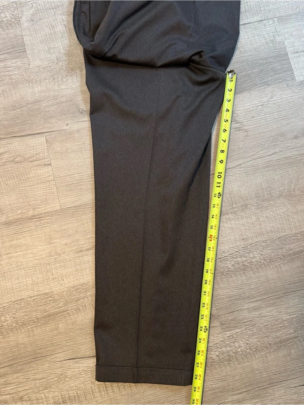 VTG Slates Levi Strauss USA Made 36x30 Pleated Cuffed Slacks Dacron Microfiber